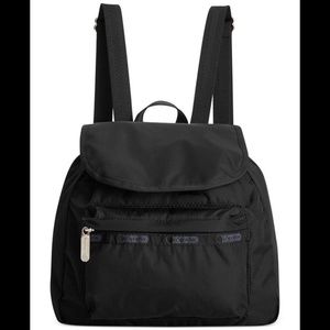 LeSportsac Small Edie Backpack Nylon Drawstring Bag Carryall Purse